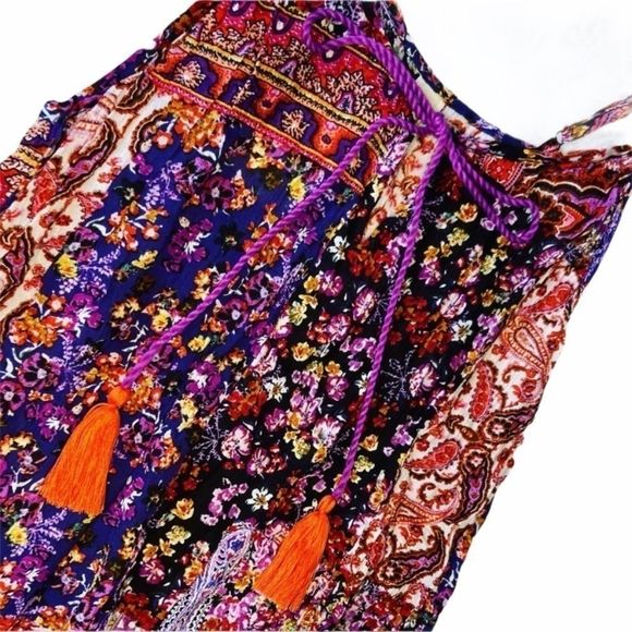 NWT RAGA Boho Paisley Tassel Tank - Picture 2 of 5